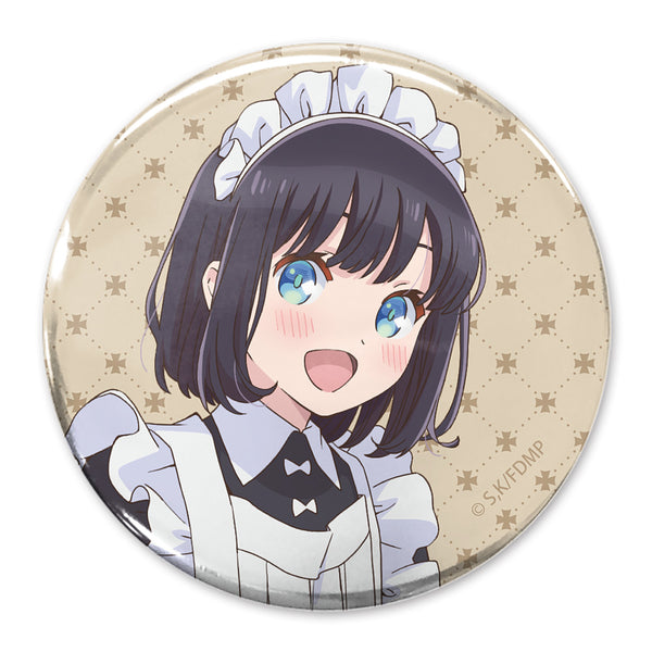 『メイドさんは食べるだけ』描き下ろし 橘スズメ 65mm缶バッジ