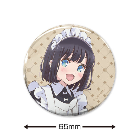 『メイドさんは食べるだけ』描き下ろし 橘スズメ 65mm缶バッジ