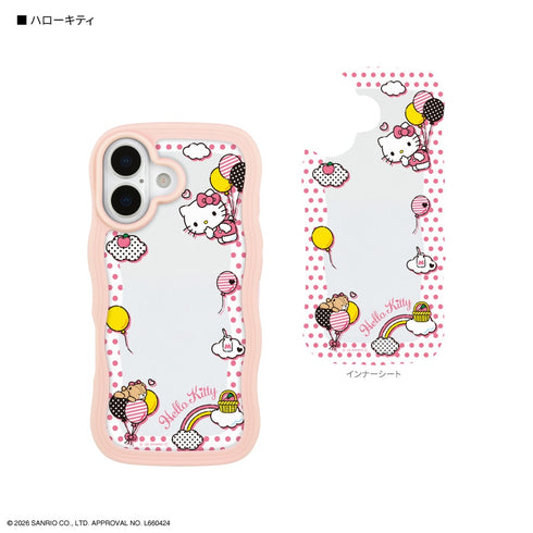 『サンリオキャラクターズ』iPhone 17対応うねうねフレームケース ハローキティ
