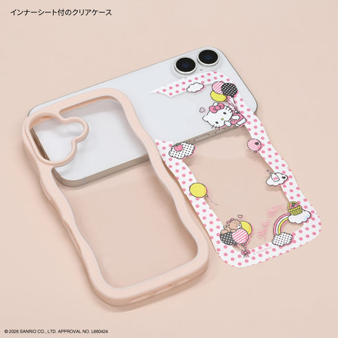 『サンリオキャラクターズ』iPhone 17対応うねうねフレームケース ハローキティ