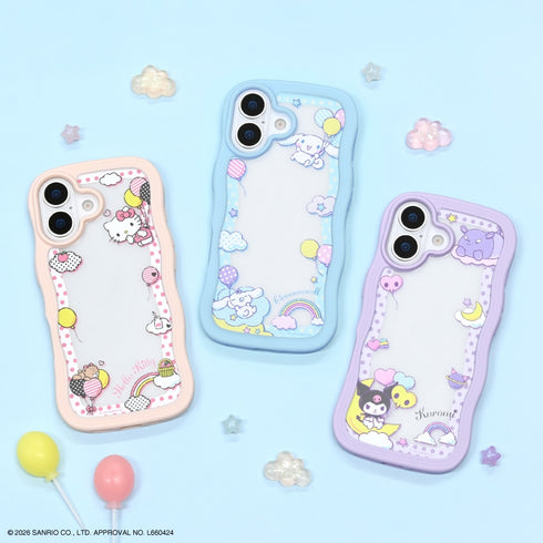 『サンリオキャラクターズ』iPhone 17対応うねうねフレームケース ハローキティ