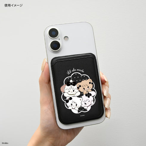 『Lil ala mode』MagSafe 相容 卡片錢包 白色