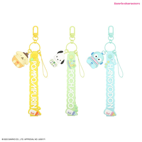 『サンリオキャラクターズ』3Dマスコット付きハンドストラップ ポムポムプリン