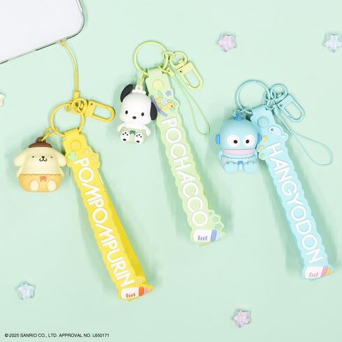 『サンリオキャラクターズ』3Dマスコット付きハンドストラップ ポムポムプリン
