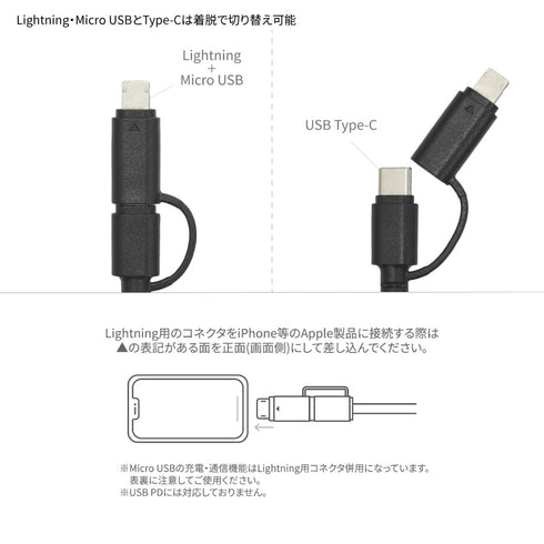《三丽鸥角色》附带吉祥物保护套的多功能充电线 美乐蒂