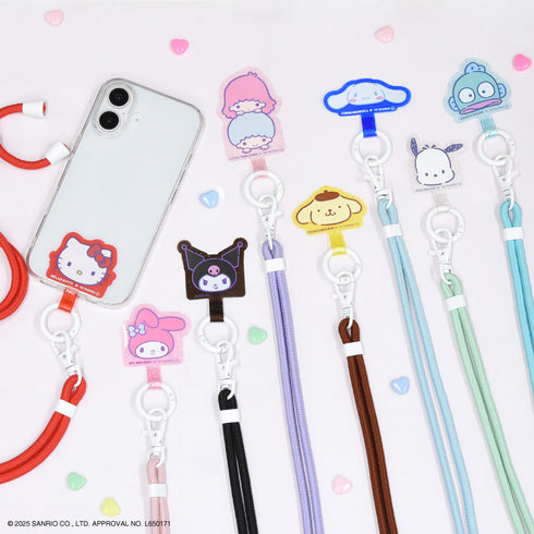 『サンリオキャラクターズ』キラキラマルチリングプラス ストラップセット ポムポムプリン