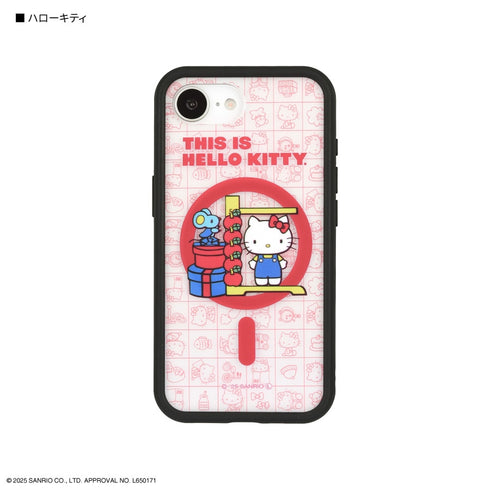 《三丽鸥角色》IIII fit Plump Frame iPhone 16e MagSafe兼容保护壳 凯蒂猫