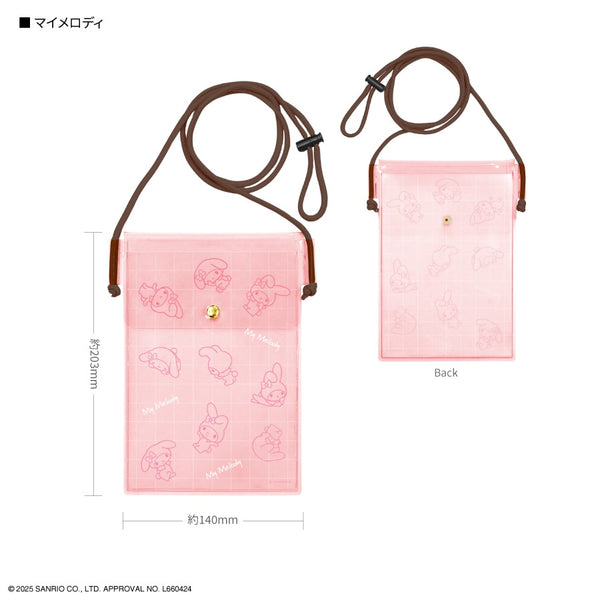 《三丽鸥角色》IIIIpocket Clear 智能手机收纳包 美乐蒂
