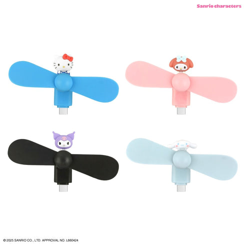 『サンリオキャラクターズ』コネクタ付き ミニクールファン(USB Type-C) マイメロディ