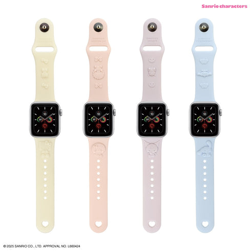 《三丽鸥角色》Apple Watch 42/41/40/38mm适用硅胶表带 美乐蒂