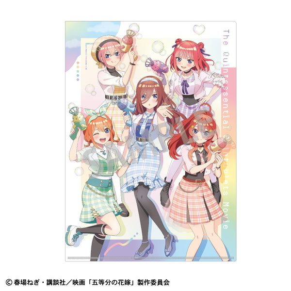『映画 五等分の花嫁』A4シングルクリアファイル 集合 バブルガン