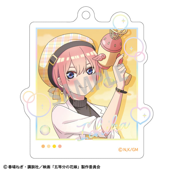 《电影 五等分的新娘》极光烫金钥匙扣 中野一花 泡泡枪