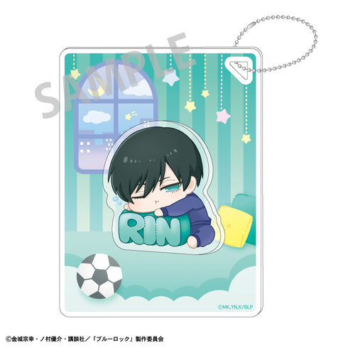 『ブルーロック』プチパーツ付きアクリルキーホルダー 糸師凛 ねむネーム