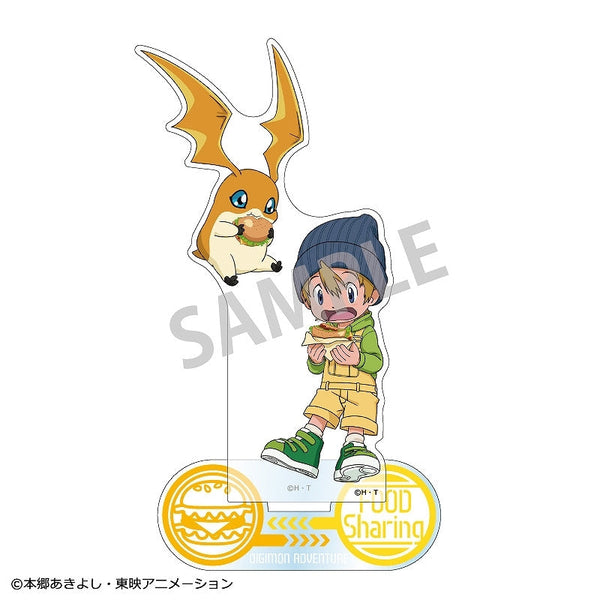 『デジモンアドベンチャー』アクリルスタンド_ 高石タケル&パタモン_ 食べ物わけっこ