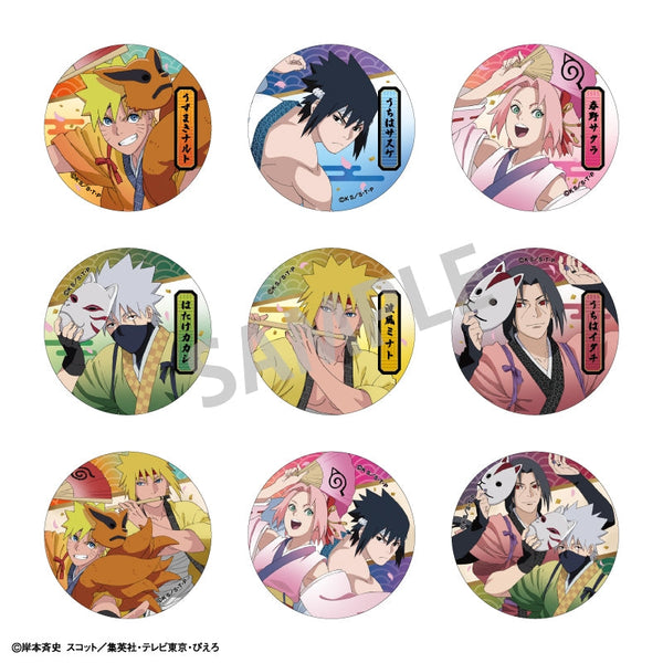 『NARUTO』【BOX】トレーディング和紙風缶バッジ_舞踊