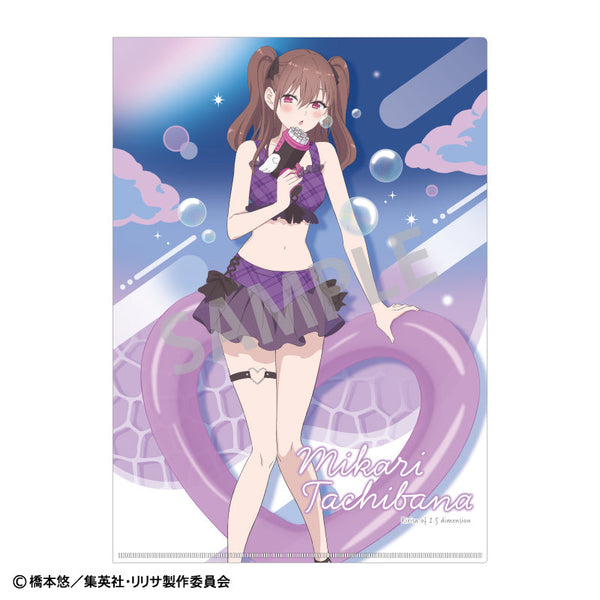 『2.5次元の誘惑』A4シングルクリアファイル_橘美花莉/水着×バブルガン