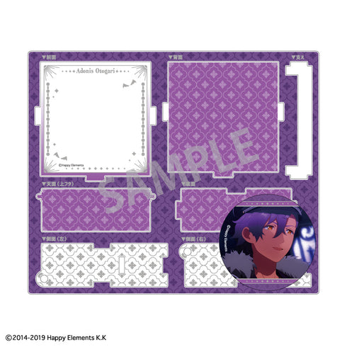 『あんさんぶるスターズ!!』『クロスロード』 ハコニワ缶バッジ_乙狩 アドニス/UNDEAD