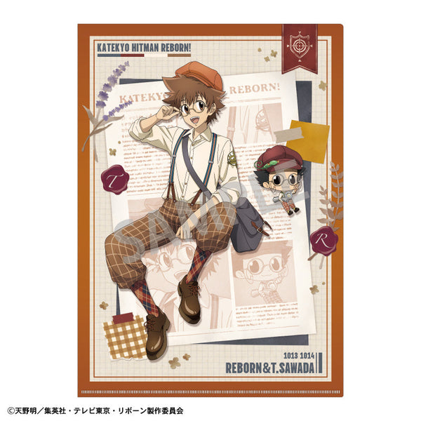 『家庭教師ヒットマンREBORN!』A4シングルクリアファイル_リボーン&沢田 綱吉/英国ファッション