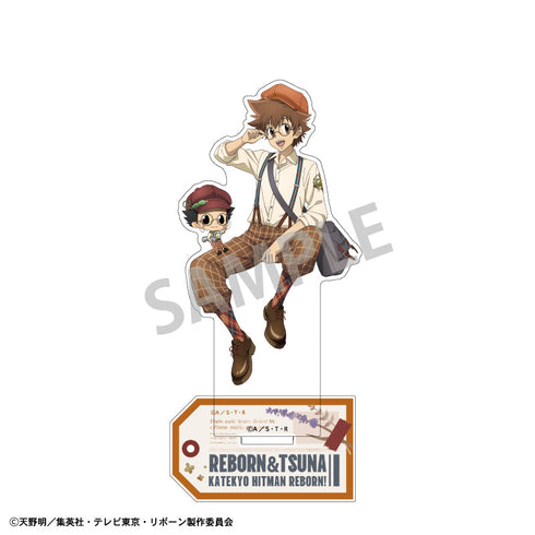 『家庭教師ヒットマンREBORN!』アクリルスタンド_リボーン&沢田 綱吉/英国ファッション