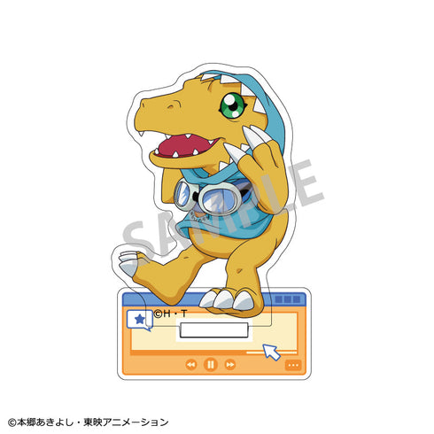 『デジモンアドベンチャー』ミニアクリルスタンド_ アグモン/リンクコーデ