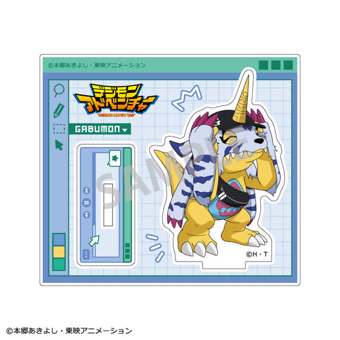 『デジモンアドベンチャー』ミニアクリルスタンド_ ガブモン/リンクコーデ