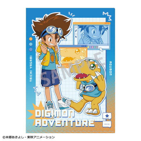 『デジモンアドベンチャー』A4シングルクリアファイル_八神太一&アグモン 八神ヒカリ&テイルモン/ リンクコーデ
