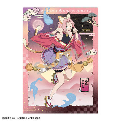 『NARUTO-ナルト- 疾風伝』A4シングルクリアファイル_春野サクラ/妖怪アレンジ衣装