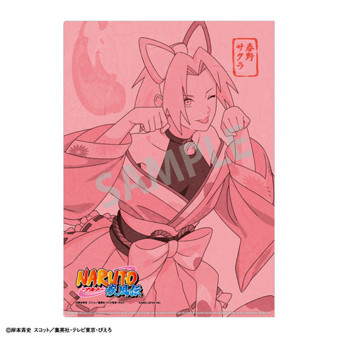 『NARUTO-ナルト- 疾風伝』A4シングルクリアファイル_春野サクラ/妖怪アレンジ衣装