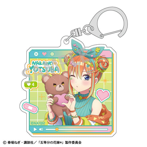 『五等分の花嫁*』アクリルキーホルダー_中野四葉/配信者なりきり