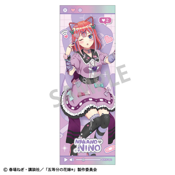 『五等分の花嫁*』ロングスクエア缶バッジ_中野二乃/配信者なりきり