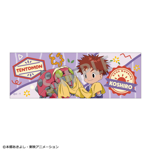 『デジモンアドベンチャー』ロングスクエア缶バッジ_ 泉光子郎&テントモン/ 寝起き