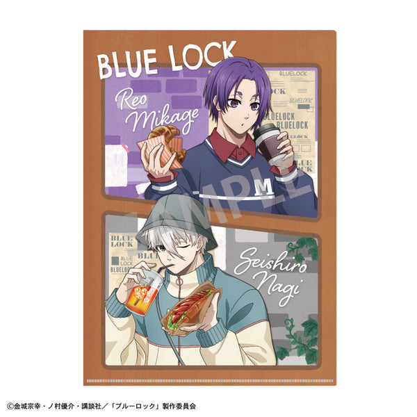 《蓝锁》A4单面透明文件夹 凪 诚士郎&御影 玲王/刚出炉的面包和外带饮品