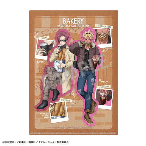 『ブルーロック』A4シングルクリアファイル 糸師 冴&士道 龍聖/焼きたてパンとテイクアウトドリンク