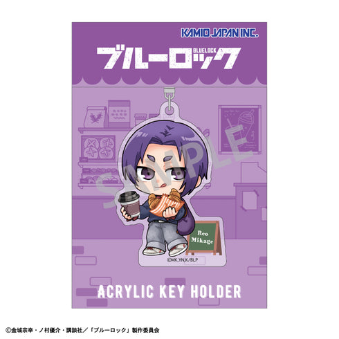 『ブルーロック』アクリルキーホルダー 御影 玲王/焼きたてパンとテイクアウトドリンク 描き起こし