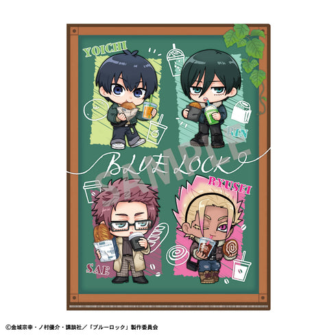 《藍鎖》A4單面透明文件夾 A/現烤麵包與外帶飲品 全新繪製