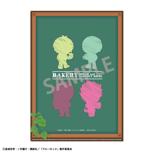 《藍鎖》A4單面透明文件夾 A/現烤麵包與外帶飲品 全新繪製