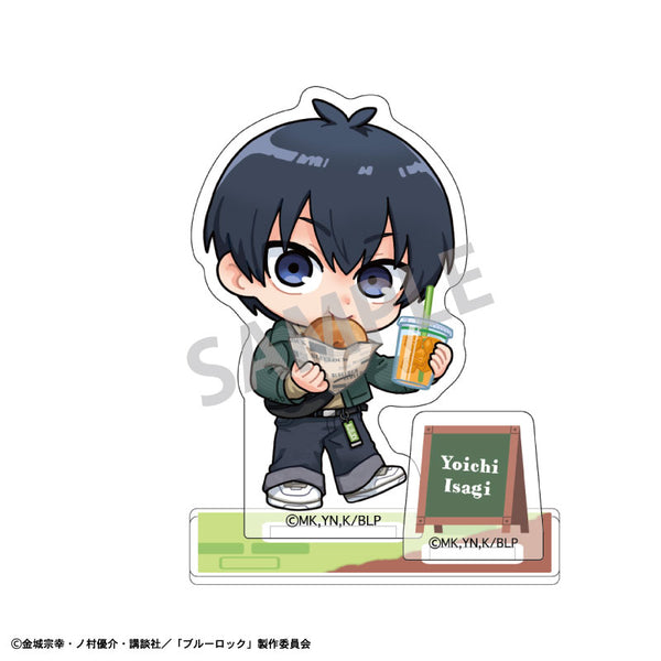 《蓝锁》迷你亚克力立牌 洁 世一/现烤面包与外带饮品 全新绘制