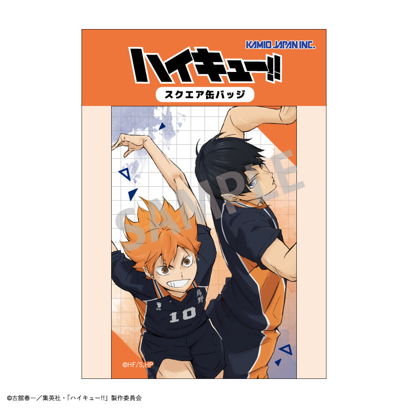 ハイキュー!!』スクエア缶バッジ/日向 翔陽_影山 飛雄 – Anime Store