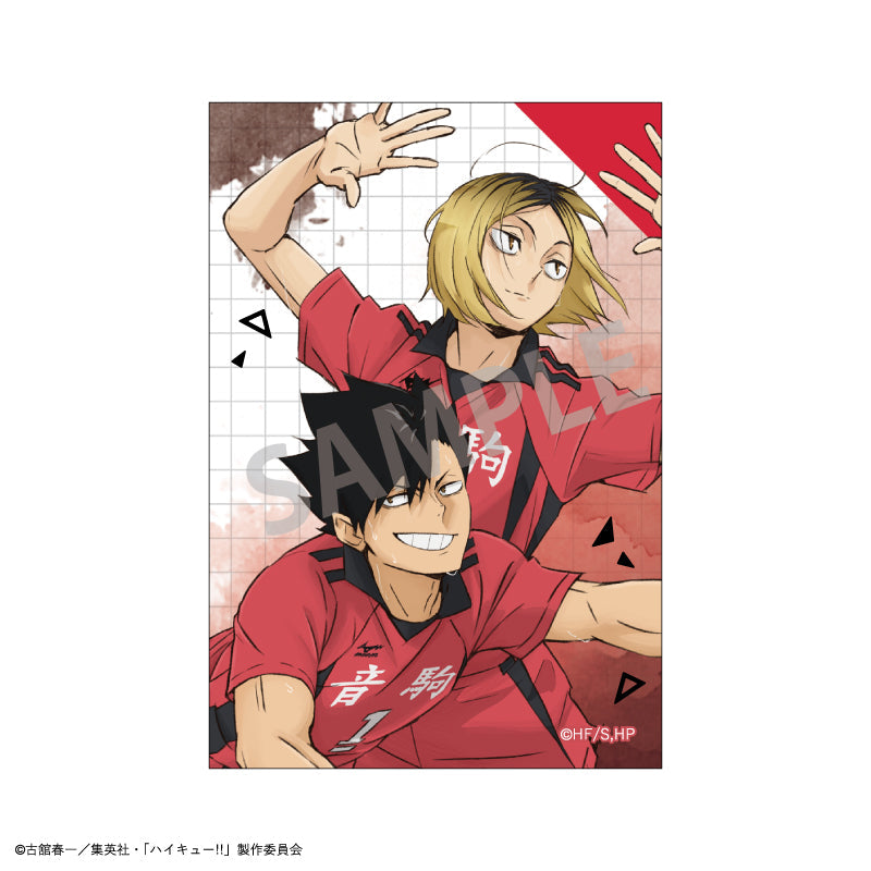 ハイキュー セブンネット オフショット カラー スクエア缶バッジ 黒尾