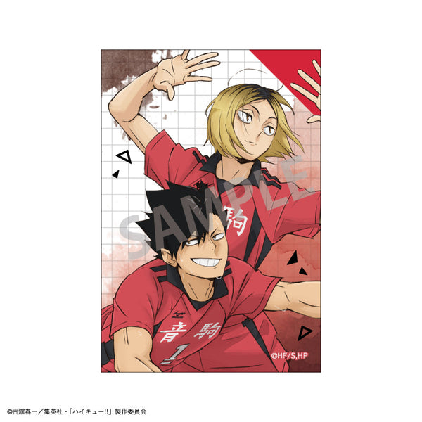 『ハイキュー!!』スクエア缶バッジ/孤爪 研磨_黒尾 鉄朗