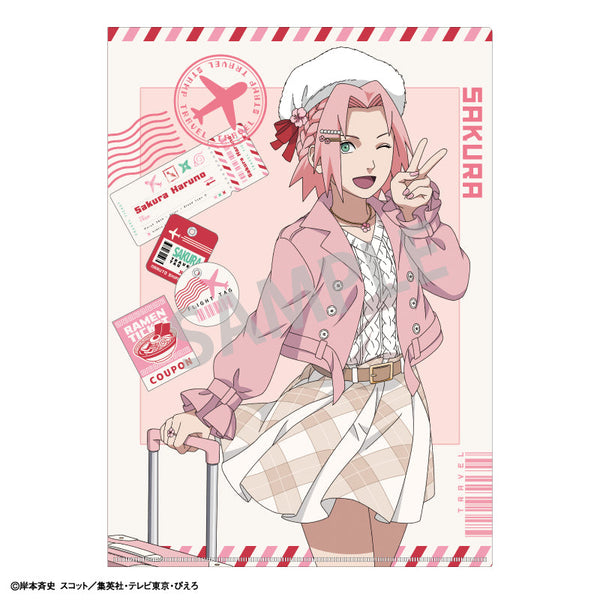 『NARUTO-ナルト- 疾風伝』A4シングルクリアファイル_春野サクラ/ぶらっと旅の巻!