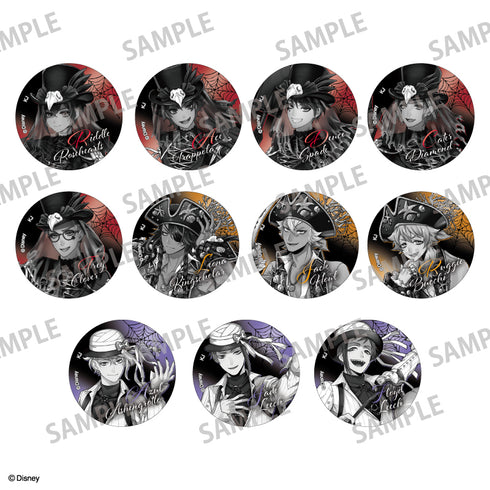 『ディズニー ツイステッドワンダーランド』【BOX】トレーディングメタリック缶バッジvol.1/スケアリー・ドレスver.(モノクローム)【202609再販】