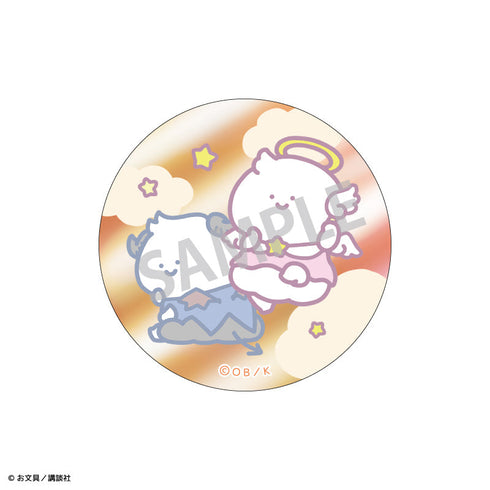 『お文具といっしょ』【BOX】トレーディングメタリック缶バッジ/てんしとあくま