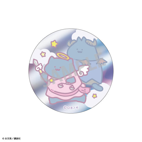 『お文具といっしょ』【BOX】トレーディングメタリック缶バッジ/てんしとあくま