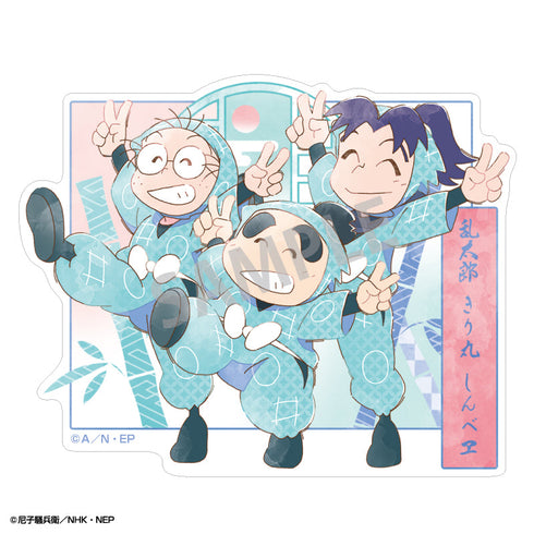 『忍たま乱太郎』ミニデコステッカー 乱太郎&きり丸&しんべヱ/カミアニTOUCH