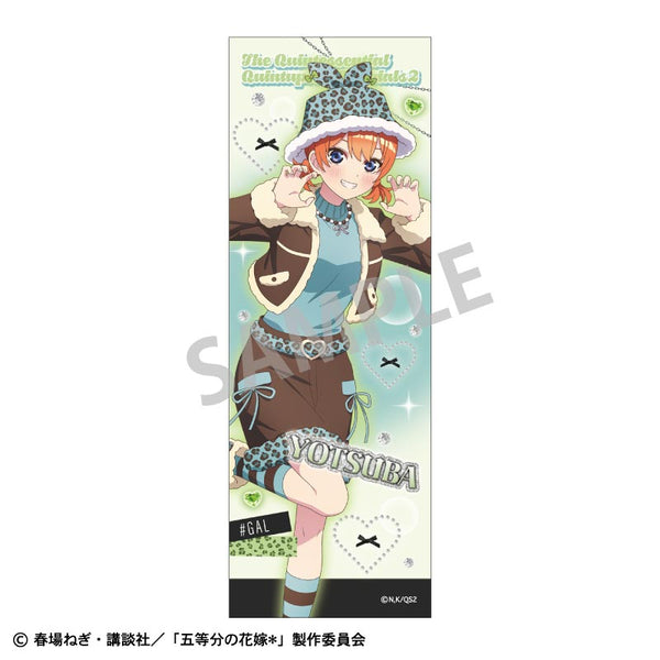 『五等分の花嫁*』ロングスクエア缶バッジ 中野四葉/チョコミントGAL