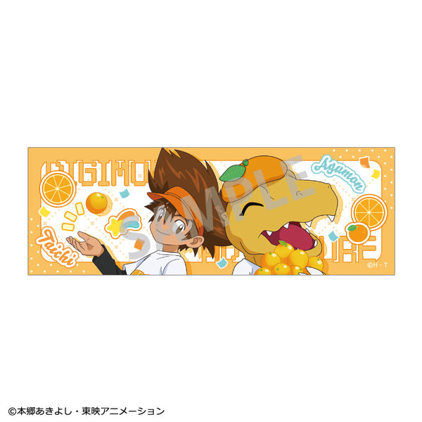『デジモンアドベンチャー』ロングスクエア缶バッジ 八神太一&アグモン/フルーツパーティー