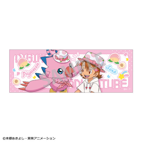 『デジモンアドベンチャー』ロングスクエア缶バッジ 武之内空&ピヨモン/ フルーツパーティー