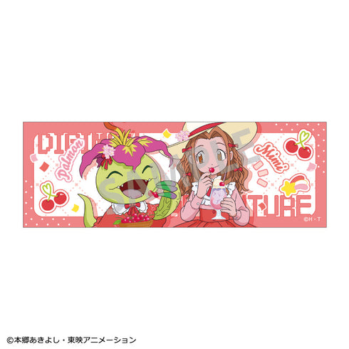 『デジモンアドベンチャー』ロングスクエア缶バッジ 太刀川ミミ&パルモン/フルーツパーティー