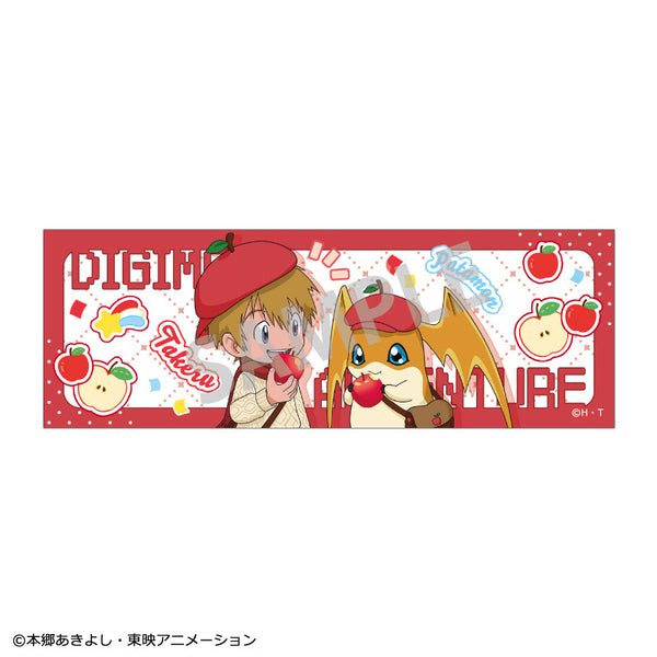 『デジモンアドベンチャー』ロングスクエア缶バッジ 高石タケル&パタモン/ フルーツパーティー